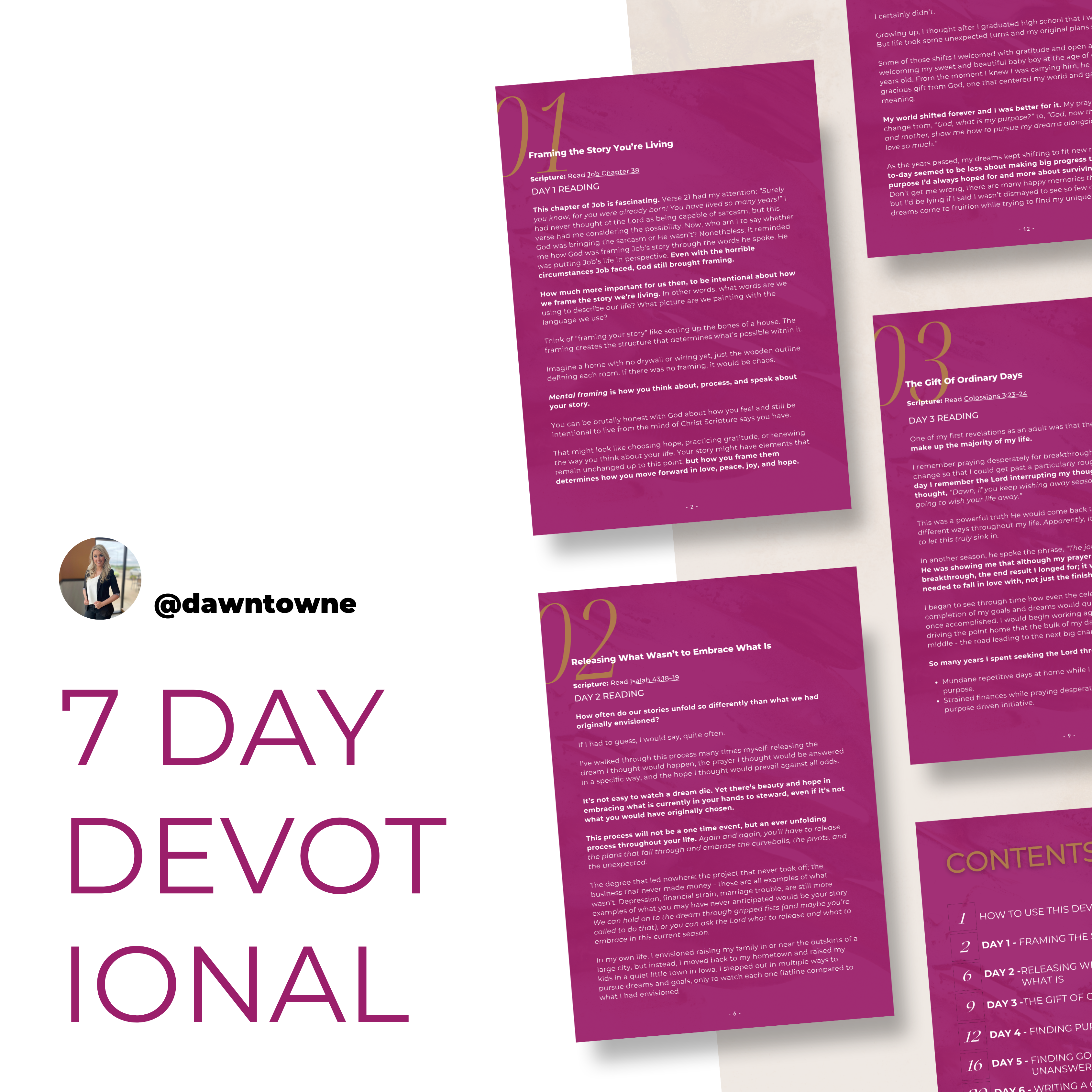7 Day Devotional | Enjoying Your Own Story – Learning to Love the Life You’re Living