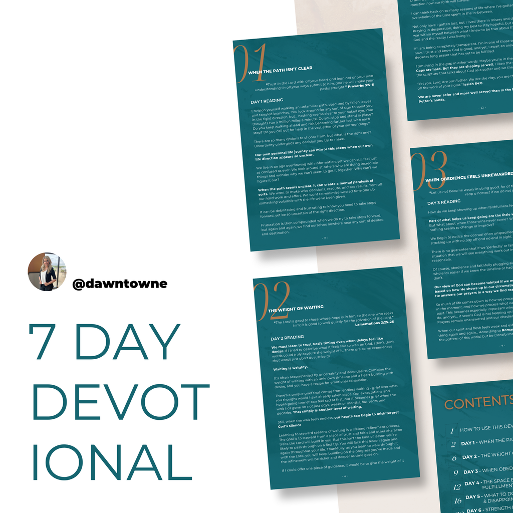 7 Day Devotional | The Courage to Continue – When You Have No Guarantees